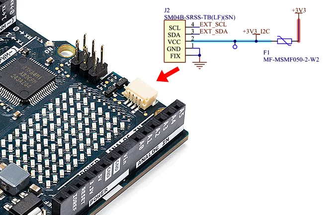 Conector I2C STEMMA / QWIIC