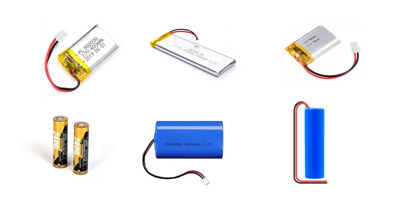 Diferentes modelos de baterías LiPo
